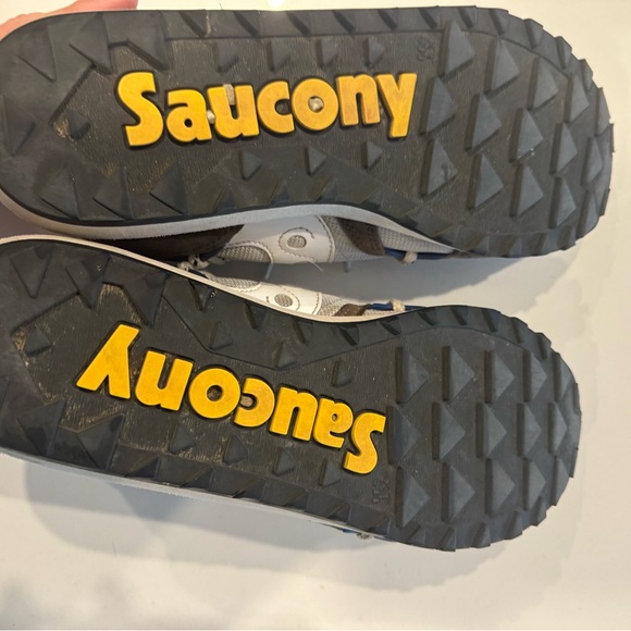 Saucony Jazz DST shoe. Size 8.5. Abstract collection. Grey/Navy. - Picture 4 of 5